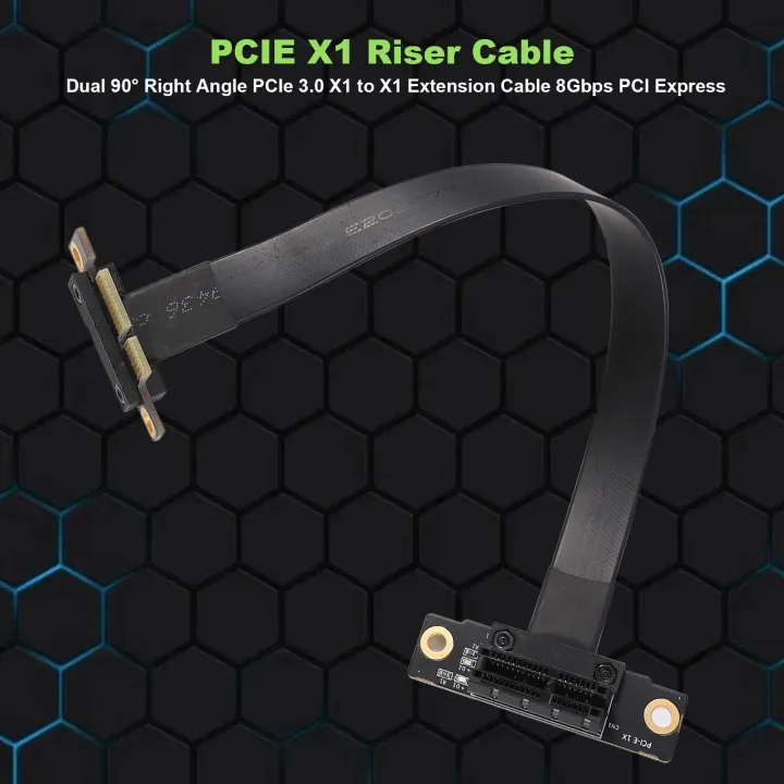 PCIE%20X1%20Riser%20Cable%20Dual%2090%20Degree%20Right%20Angle%20PCIe%203.0%20X1%20to%20X1%20Extension%20Cable%208Gbps%20PCI%20Express%201X%20Riser%20Card%2020cm%20-%20Image%206