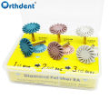 6Pcs/Set Dental Rubber Polisher Composite Resin Polishing Discs Diamond System Burs RA Dentistry Polish Wheel Spiral Flex Tools. 