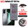 INFINIX GT 30 PRO Transparent Shockproof Phone Case For Infinix GT30 Pro Anti Spy Privacy Full Coverage Screen Protector. 