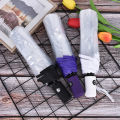 Automatic Open Close Fold Windproof Umbrella Compact Rain Transparent Clear. 