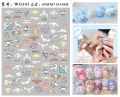 Miniso Kuromi Hello Kitty Nail Art Stickers Nail Decoration Animation Pokémon Barbie Princess 3D Nail Stickers Sliders For Nails. 