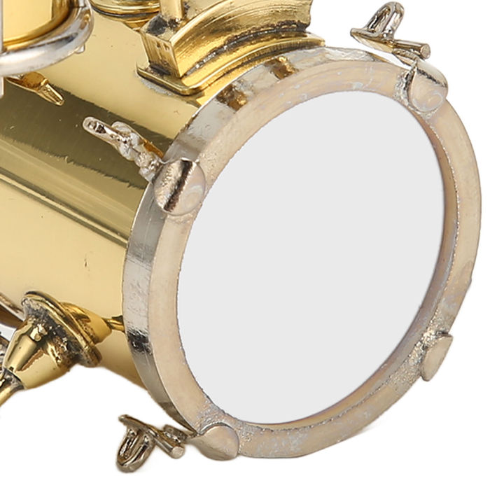 Copper Miniature Drum Set Model With Case Mini Percussion Musical ...