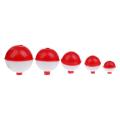 Hard ABS Snap-on Fishing Floats Push Button Float Bobbers Red & White 25g. 