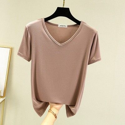 Summer%20New%20Women's%20Modal%20Loose%20Short%20Sleeve%20Shirt%20Korean%20Style%20Thin%20Slimming%20Top%20plus%20Size%20Inner%20MatchTT-shirt%20Women's%20-%20Image%208
