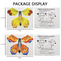 1/5/10PCS Magic Flying Butterflies Clockwork Rubber Band Powered Butterfly Flying Birthday Surprise Gift Book Box Party Favor. 