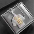 Waitz Naitz Lionel Messi Letter 10 Jersey Pendant Chain Necklace For 【2025 Version】Men Boy Soccer Fan Gifts Football Male Jewelry Accessories. 