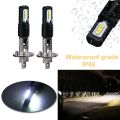 2X H1 6000K Super Bright White 6000LM DRL LED Headlight Kit High-Beam. 