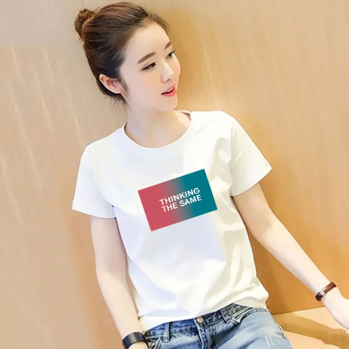 Summer%20Korean%20Style%20Letter%20White%20Short%20Sleeve%20T%20Shirt%20Female%20Student%20All-Matching%20Loose%20Half-Sleeved%20T-shirt%20Young%20Girls%20Girlfriends%20Top%20Clothes%20-%20Image%207