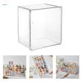 Showcase Storage Organizer Stackable Figures Display Stand Display Case Clear. 