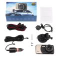 Car DVR 4 inch FHD 1080P Dash Cam Dual Lens Rear View Camera 24 hours Parking Monitoring Night Vision Driving Recorder. 