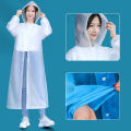 Adult EVA Raincoat Reusable Thickened Waterproof High Quality Women Men Camping Transparent Poncho Rainwear Suit 1Pcs. 