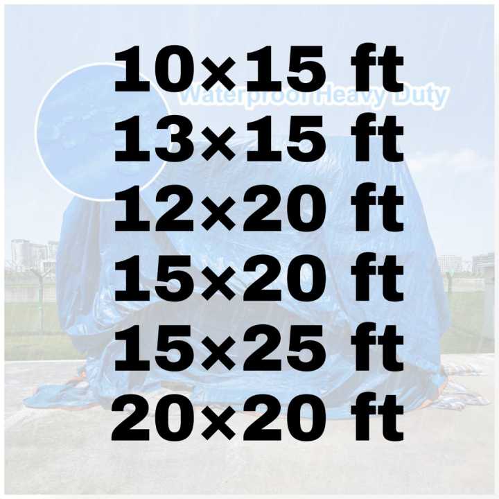 15%C3%9720%20%20Tent%20Tarpaulin,%20Camping%20Tent%20Tarp,%20Outdoor%20Sun%20Protection%20Tarpaulin,%20Waterproof%2015x20%20-%20Image%202