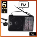 Radio 4 Bands With AC/DC Leather Carry Handle Real Transformer. Portable. 