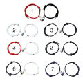 Couple Bracelets Adjustable Length Distance Magnet Attraction Bracelet. 