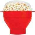 1 Piece Silicone Popcorn Maker Collapsible Popcorn Bowls Popcorn Container with Lids. 