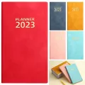 2023 Diary Planner Notebook A6 Size 365 Days Calendar Schedule Book PU Notepads Creative Planner Reminder Desktop Date Stationer. 