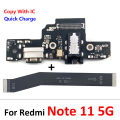 For Xiaomi Redmi Note 7 8 8T 9 9S 10 10S 11 12 Pro Plus 4G 5G Dock Connector USB Charger Charging Port Mainboard Main Flex Cable. 