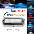 27LED Boat Transom Stainless Steel Speedboat Lights 10-30V Marine Navigation IP68 Waterproof Yacht Boat Accessories. 
