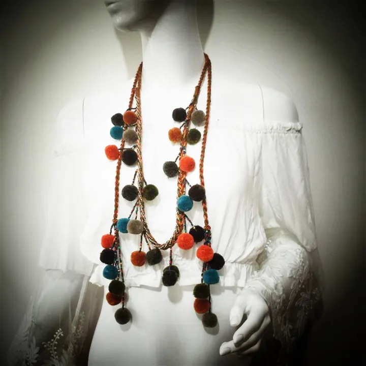 Women%20Winter%20Shoes%20decaration%20boho%20Chain%20Fringe%20Pom%20pom%20Ball%20Tassels%20belt%20for%20boot%20-%20Image%203