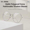 OQ BOGA 4 Colors Unisex Metal Full Rim Fashion Glasses Women Men Outdoor Decorate Eye Protection Octagon Frame Eyewear. 