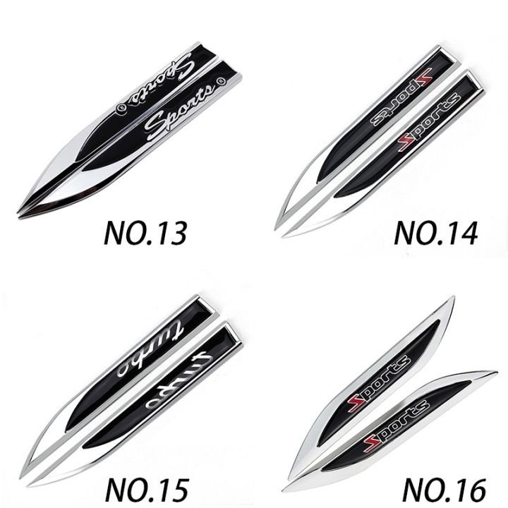 2pcs%20Sport%20VIP%20Turbo%20Metal%20Car%20Side%20Body%20Sticker%20Auto%20Rear%20Emblem%20Badge%20Decal%20-%20Image%205