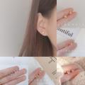 【ZIME】Mini Stud Earrings 925 Sterling Silver Small W Bear Gold Earrings Sweet Women Earrings Jewelry Accessories. 