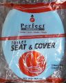 Commode Seat Cover Bathroom Seat Cover Malaysian Technology 14.5x16.5 inches / 37x42 cms Round Plastic. 