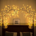 Auoyo 48/144LED Fairy Lights Decoration LED Light Holiday Fairy Willow Twig Light String DIY Branch Rattan Garland Lights For Wedding Xmas Birthday Home Party Room Decor. 