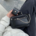 IELGY original street fashion niche women's cross-body chest bag small square bag trend. 