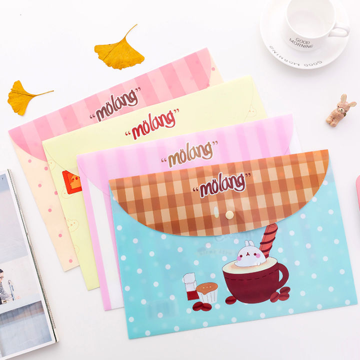 A4 Size Cute Cartoon Animal File Holder [ My Clear Bag ] 04 PCS