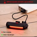 100 Lumens LED Road Bike Tail Light USB Rechargeable Powerful Bicycle Rear Lights Bicycle Lamp Accessories MTB Bicycle Cycling Lights. 