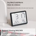 Hygrograph Alarm Clock Temperature and Humidity Clock Simple Electronic Clock. 