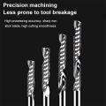 New Single Flute Milling Cutter Tungsten Carbide 3.175/4/6mm Shank End Mill Spiral Endmill. 