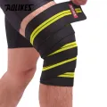 AOLIKES 1PCS 2M*8CM Fitness Pressurized Straps Gym Weight Lifting Leg Knee Compression Training Wraps Elastic Bandages. 