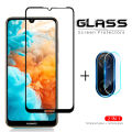 Huawei Nova 5T 2 in 1 Full Glue Tempered Glass Camera lens screen protector film protective glass. 