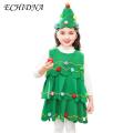 Christmas Costumes for Kids Festive Christmas Tree Costume Set for Girls Easy to Clean Xmas Hat Dress for Performance Cosplay Perfect Holiday Gift Snowman Outfits for Kids. 