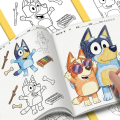 Bluey Coloring and Activity Book for Kids – Fun Trace, Draw & Color Pages Featuring Bluey & Family – Perfect Gift for Children. 