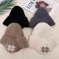 Fashion Winter Warm Woolen Hat with Fleece Ear Flaps, One Size. 