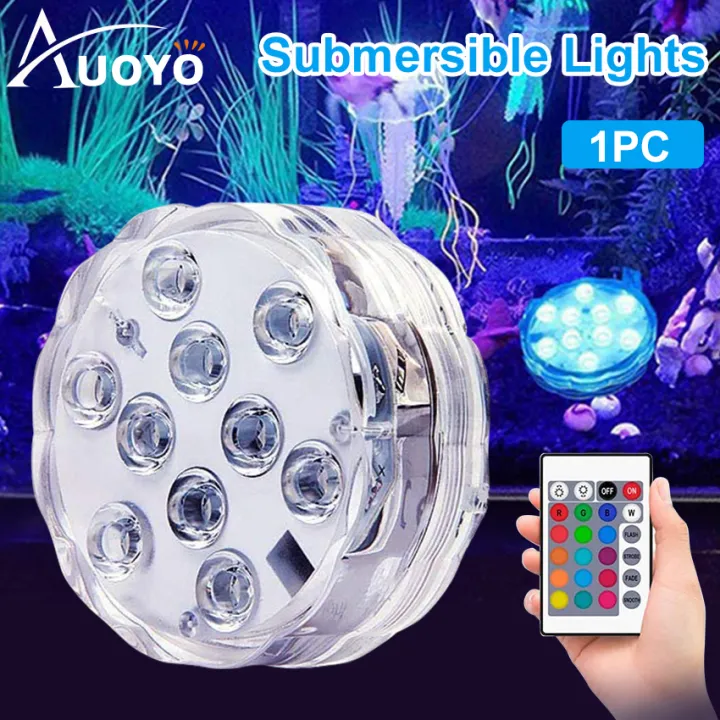 Auoyo Sub-mersible LED Lights Wa-terproof Wear-resistant LED Sub-mersible Swimming Pool Lamp