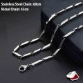Gold and silver colour stainless steel high standard chain necklace for men and women. 