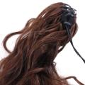 Smooth Invisible Water Wave Wavy False Long Synthetic Girls Heat Resistant Fiber Pony Tail Hairpiece Claw Clip Ponytail Ponytail Wig Hair Extension. 