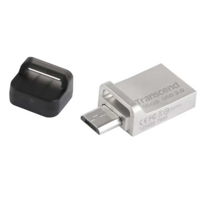 Transend 16 Gb,Jf880, Otg Usb 3.0 Silver