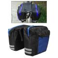 Water-Resistant Portable Bike Pannier Bag - 30L Bicycle Panniers with Reflective Trim, Bike Rear Seat Saddle Bags. 