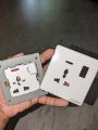 Multi plug base 13A FULINMEN brand switch UK type electrical socket with indicator light. 