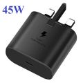 Samsung Charger 45W 25W PD Adapter With Type C Charge Cable - Super Fast Charging UK Main Plug USB-C PM. 