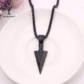 Sunnyheart Male Necklace Stainless Steel Spearhead Charm Male Necklace. 