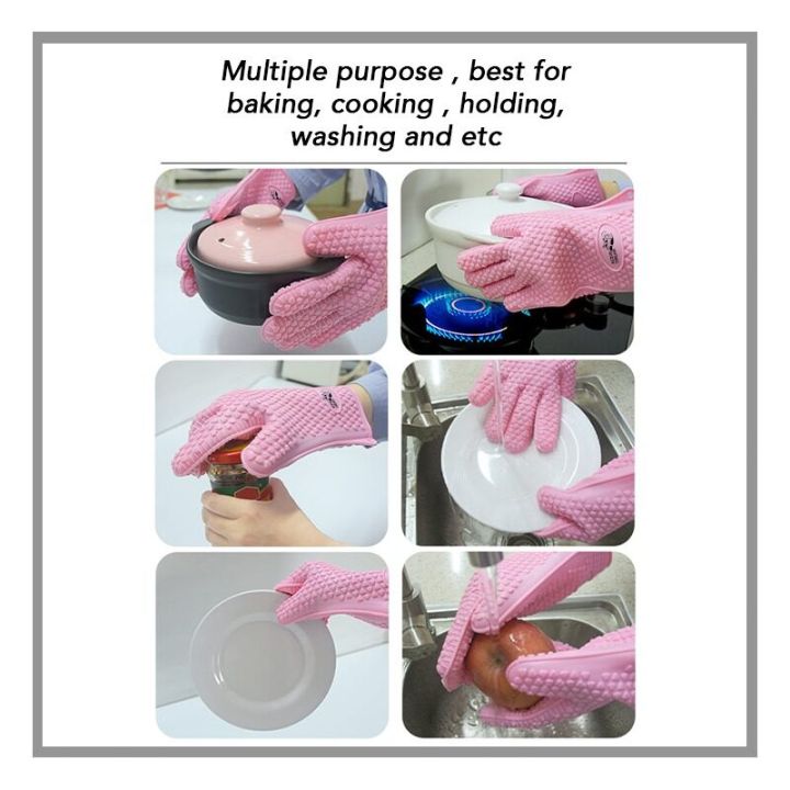 LeiyanOriginal%20%F0%9F%94%A5Stock%20Clearance%F0%9F%94%A5ACEVE%20DREAM%20READY%20STOCK%20Malaysia%20Cute%20Silicone%20Kitchen%20Hand%20Glove%20Anti%20Heat%20Hot%20Pot%20Oven%20Baking%20Cooking%20Microwave%20Sarung%20Tangan%20Dapur%20-%20Image%202