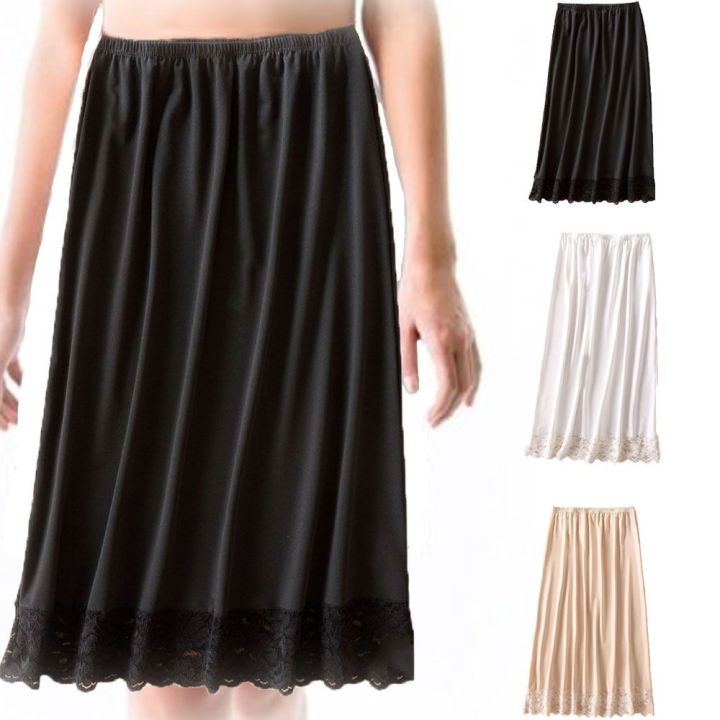 Fashion%20Mesh%20Flower%20Women's%20Lace%20Long%20Petticoat%20A-line%20Anti-glare%20Half%20Slips%20Dress%20for%20Women%20Inside%20Take%20Mid%20Length%20High%20Waist%20Lining%20Petticoat%20Summer%20-%20Image%204