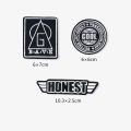 Self-Adhesive Black Embroidery Badge Cloth Stickers down Jacket Clothes Jeans Patch Holes Fixing Fashion Decorative Sticker. 