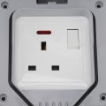 Electrical Wall Outlets Switches Combination IP66 Waterproof Outdoor UK Plug 3 Hole Power Socket Outlet with Cover 250V 13A hot. 